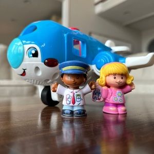 Fisher-Price Little People Travel Together Airplane Musical Toddler Toy